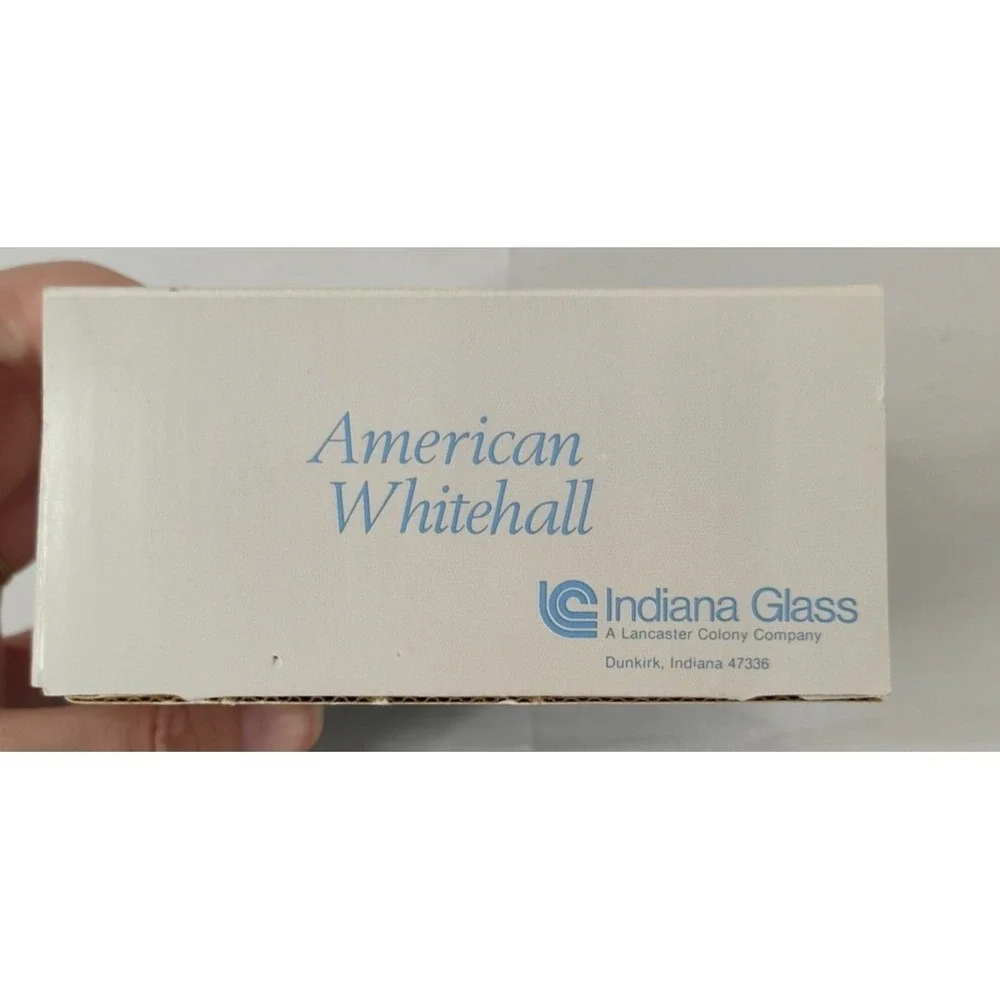 NEW Vintage American Whitehall Crystal Indiana Glass USA Salt & Pepper Shakers‎